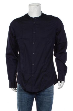 Мъжка риза Gaudi Jeans, Размер XL, Цвят Син, 97% памук, 3% еластан, Цена 113,40 лв.