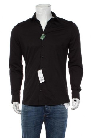 Мъжка риза Olymp, Размер M, Цвят Черен, Памук, Цена 65,40 лв.