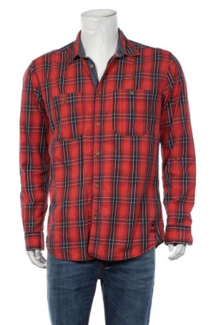Мъжка риза Originals By Jack & Jones, Размер L, Цвят Червен, 100% памук, Цена 24,70 лв.