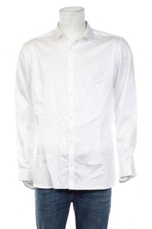 Мъжка риза Premium By Jack & Jones, Размер XXL, Цвят Бял, 98% памук, 2% еластан, Цена 61,50 лв.