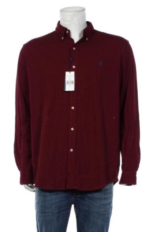 Мъжка риза Ralph Lauren, Размер XL, Цвят Червен, 100% памук, Цена 181,30 лв.