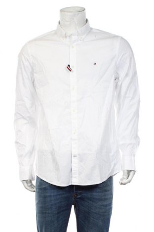 Pánská košile  Tommy Hilfiger, Velikost XL, Barva Bílá, 97% bavlna, 3% elastan, Cena  1 917,00 Kč