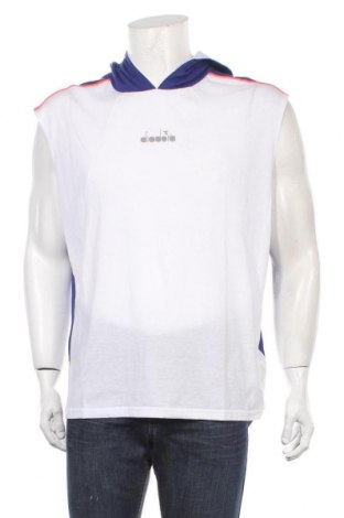 Мъжка спортна блуза Diadora, Размер L, Цвят Бял, 85% полиестер, 15% памук, Цена 62,30 лв.