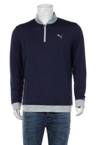 Herren Sport Shirt PUMA, Größe L, Farbe Blau, 94% Polyester, 6% Elastan, Preis 49,07 €