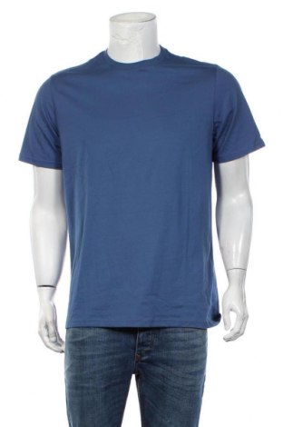 Tricou de bărbați, Mărime L, Culoare Albastru, Bumbac, Preț 51,32 Lei