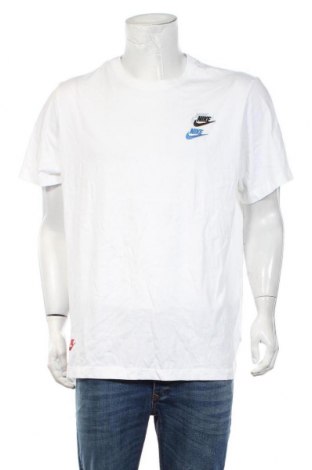 Herren T-Shirt Nike, Größe XL, Farbe Weiß, Baumwolle, Preis 32,42 €