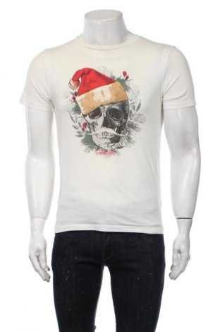 Мъжка тениска Originals By Jack & Jones, Размер XS, Цвят Екрю, Памук, Цена 24,00 лв.