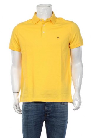 Tricou de bărbați Tommy Hilfiger, Mărime L, Culoare Galben, 96% bumbac, 4% elastan, Preț 391,45 Lei