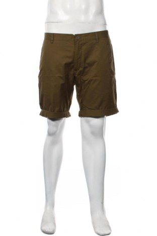 Мъжки къс панталон H&M, Размер L, Цвят Зелен, Памук, Цена 34,00 лв.