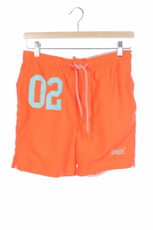 Мъжки къс панталон Superdry, Размер S, Цвят Оранжев, Полиестер, Цена 64,40 лв.