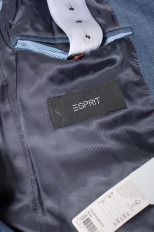 Мъжки костюм Esprit, Размер S, Цвят Син, 38% вълна, 37% полиестер, 24% лен, 1% еластан, Цена 291,75 лв.