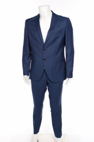 Férfi öltöny Premium By Jack & Jones, Méret XL, Szín Kék, 77% poliészter, 22% gyapjú, 1% elasztán, Ár 42 769 Ft