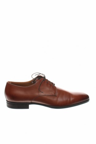 Мъжки обувки Hugo Boss, Размер 45, Цвят Кафяв, Естествена кожа, Цена 370,30 лв.