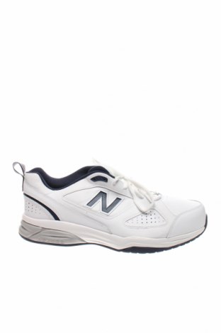 Мъжки обувки New Balance, Размер 49, Цвят Бял, Естествена кожа, Цена 157,70 лв.