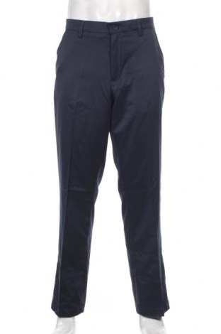 Pantaloni de bărbați, Mărime L, Culoare Albastru, 98% poliester, 2% elastan, Preț 120,88 Lei