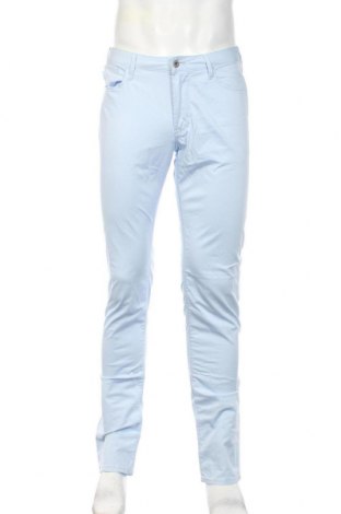 Męskie spodnie Emporio Armani, Rozmiar M, Kolor Niebieski, 98% bawełna, 2% elastyna, Cena 701,55 zł