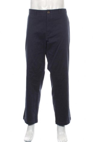 Мъжки панталон Haggar, Размер XL, Цвят Син, 59% памук, 39% полиестер, 2% еластан, Цена 33,02 лв.