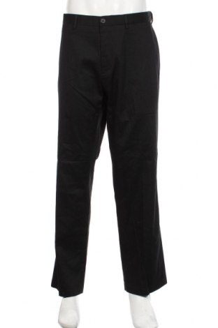 Мъжки панталон Haggar, Размер XL, Цвят Черен, 61% памук, 37% полиестер, 2% еластан, Цена 36,91 лв.