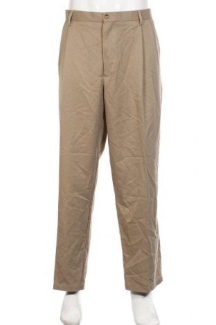 Мъжки панталон Haggar, Размер XXL, Цвят Бежов, Полиестер, Цена 61,42 лв.