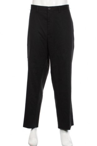 Мъжки панталон Haggar, Размер XXL, Цвят Черен, 61% памук, 37% полиестер, 2% еластан, Цена 61,42 лв.