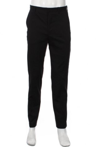 Pantaloni de bărbați, Mărime M, Culoare Negru, 68% poliester, 30% viscoză, 2% elastan, Preț 113,49 Lei