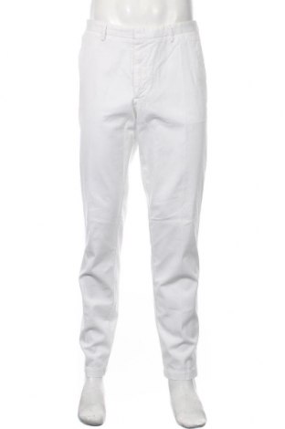 Męskie spodnie Hugo Boss, Rozmiar L, Kolor Biały, 97% bawełna, 3% elastyna, Cena 185,52 zł