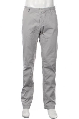Мъжки панталон Hugo Boss, Размер L, Цвят Сив, 97% памук, 3% еластан, Цена 128,00 лв.