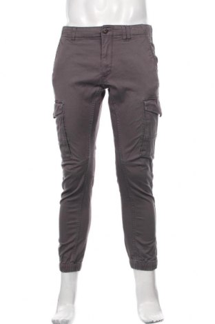 Pantaloni de bărbați Jack & Jones, Mărime M, Culoare Gri, 78% bumbac, 20% bumbac, 2% elastan, Preț 226,97 Lei