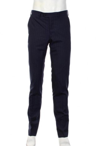 Мъжки панталон Luigi Borrelli Napoli, Размер M, Цвят Син, Вълна, Цена 621,75 лв.