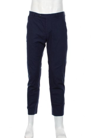 Męskie spodnie Massimo Dutti, Rozmiar M, Kolor Niebieski, 99% bawełna, 1% elastyna, Cena 140,74 zł