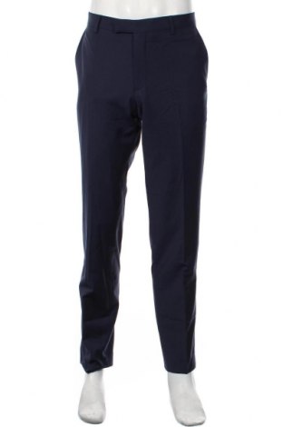 Pantaloni de bărbați Pierre Cardin, Mărime XL, Culoare Albastru, 53% poliester, 43% lână, 4% elastan, Preț 419,08 Lei