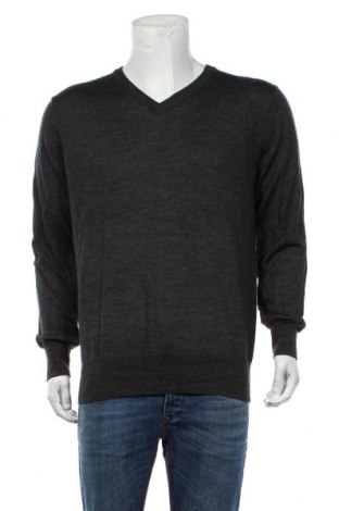 Мъжки пуловер, Размер L, Цвят Сив, 50% мерино, 50% акрил, Цена 33,60 лв.