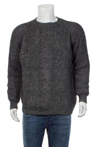 Мъжки пуловер Angelo Litrico, Размер XL, Цвят Сив, 60% акрил, 15% вълна, 15% вълна от алпака, 10% вискоза, Цена 25,20 лв.