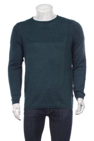 Мъжки пуловер Core By Jack & Jones, Размер L, Цвят Зелен, 40% акрил, 40% памук, 20% вълна, Цена 50,40 лв.