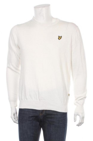 Ανδρικό πουλόβερ Lyle & Scott, Μέγεθος L, Χρώμα Λευκό, Βαμβάκι, Τιμή 30,23 €