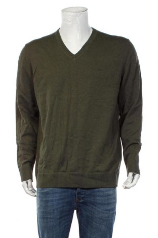 Мъжки пуловер S.Oliver, Размер XXL, Цвят Зелен, Памук, Цена 33,60 лв.