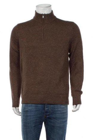 Мъжки пуловер Sonoma, Размер M, Цвят Кафяв, 57% памук, 43% акрил, Цена 71,40 лв.