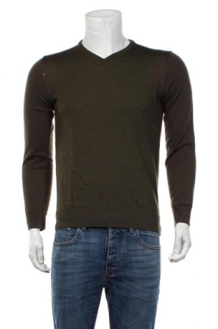 Мъжки пуловер Zara, Размер S, Цвят Зелен, Вълна, Цена 50,40 лв.