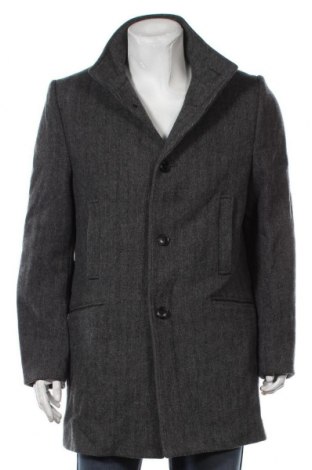 Мъжко палто Selected Homme, Размер XL, Цвят Сив, 80% вълна, 20% полиамид, Цена 114,45 лв.