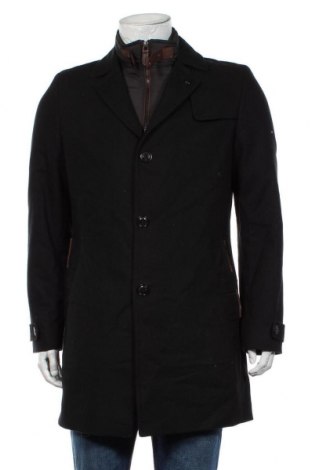 Мъжко палто Sir Oliver, Размер M, Цвят Черен, 50% вълна, 30% полиестер, 15% полиакрил, 5% полиамид, Цена 50,40 лв.