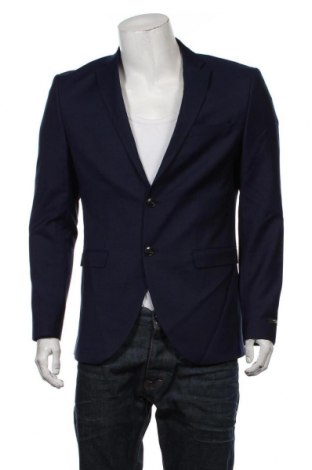 Pánské sako  Premium By Jack & Jones, Velikost L, Barva Modrá, 77% polyester, 22% vlna, 1% elastan, Cena  1 946,00 Kč