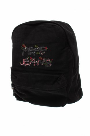Раница Pepe Jeans, Цвят Черен, Текстил, Цена 77,40 лв.