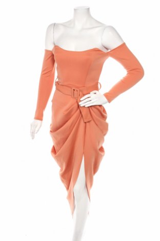 Šaty  ASOS, Veľkosť S, Farba Oranžová, 94% polyester, 6% elastan, Cena  65,48 €