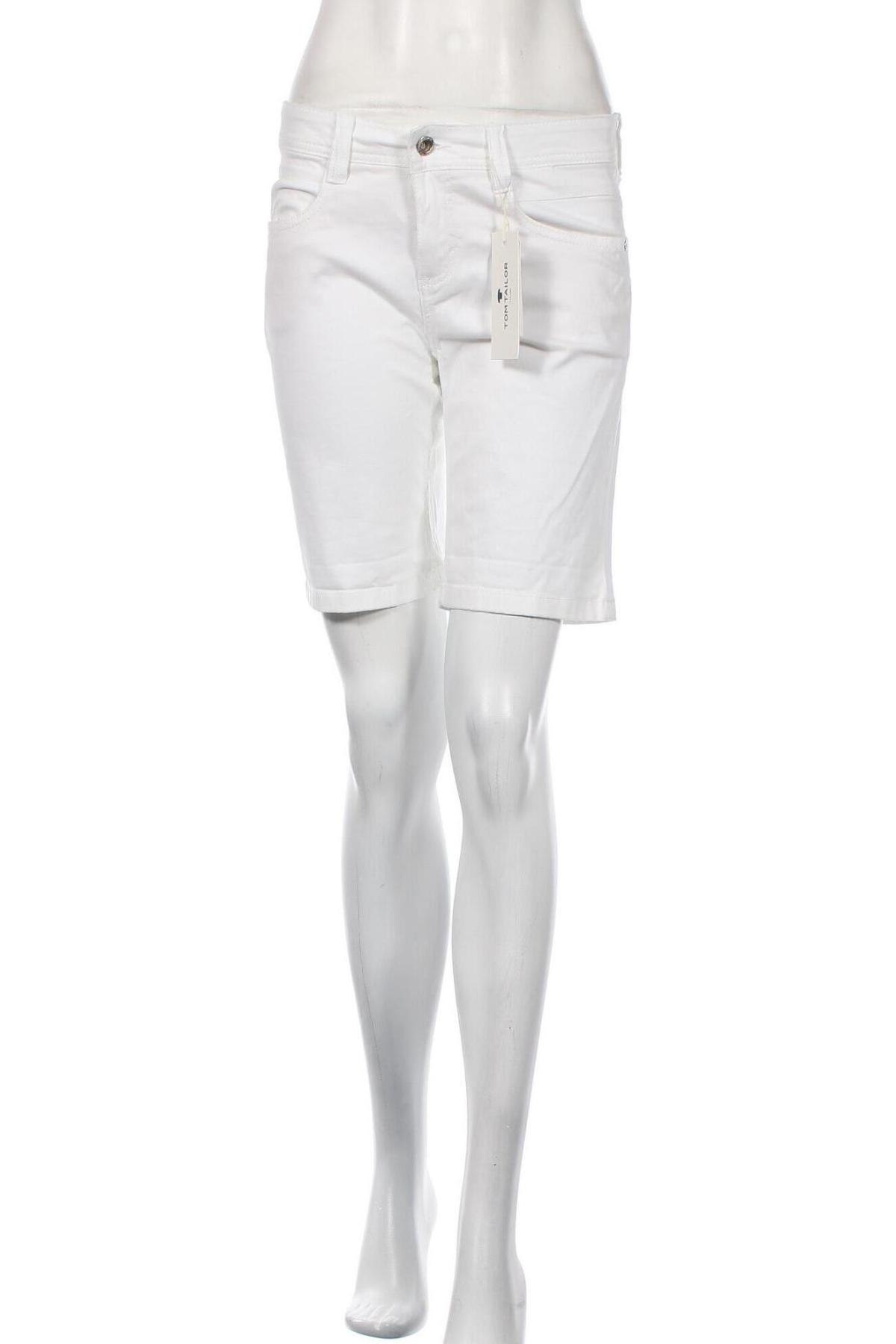 Дамски къс панталон Tom Tailor, Размер M, Цвят Бял, Цена 41,40 лв.