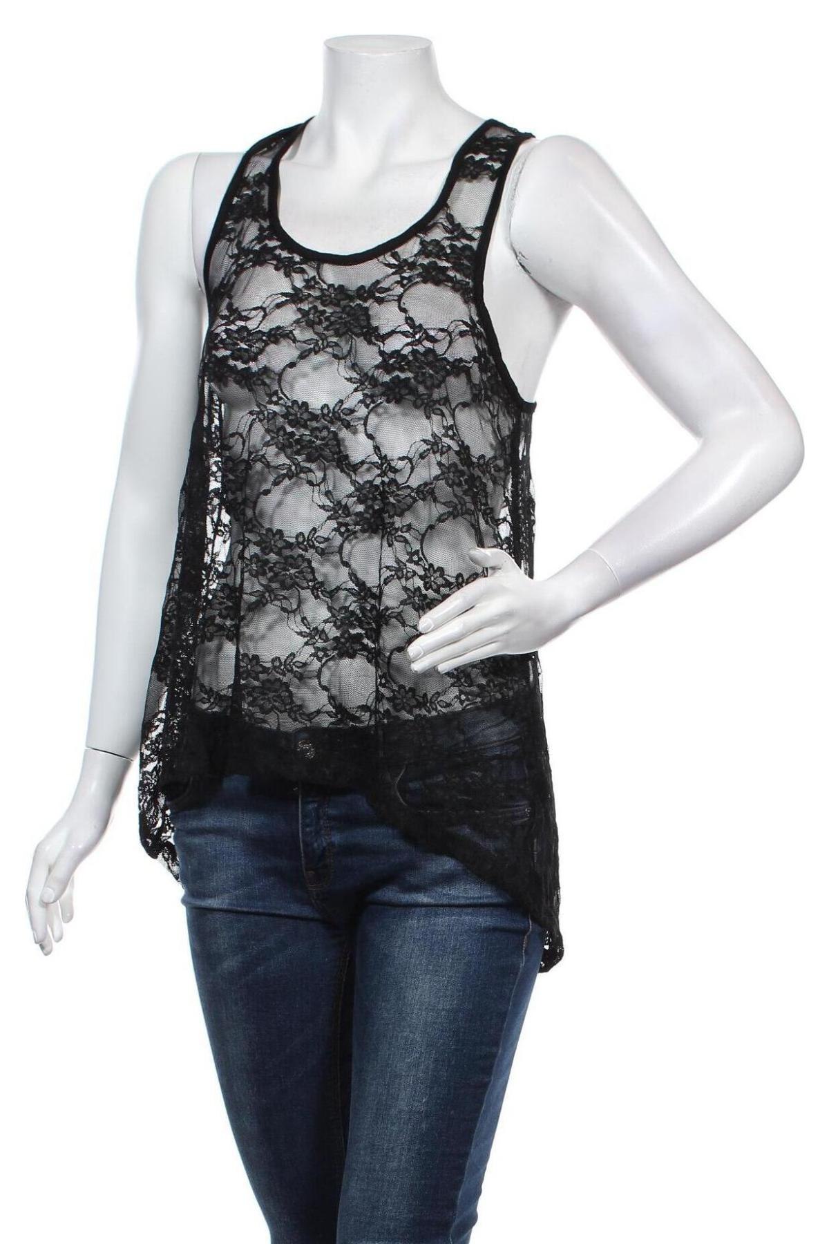 Γυναικείο αμάνικο μπλουζάκι H&M Divided, Μέγεθος M, Χρώμα Μαύρο, Τιμή 12,99 €