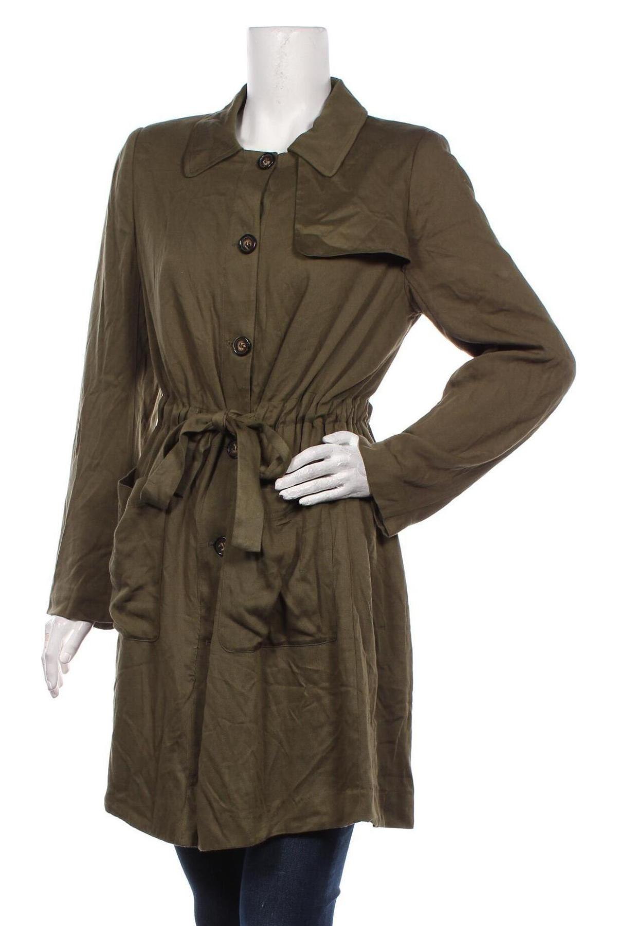 Дамско палто Etam, Размер M, Цвят Зелен, Цена 169,00 лв.