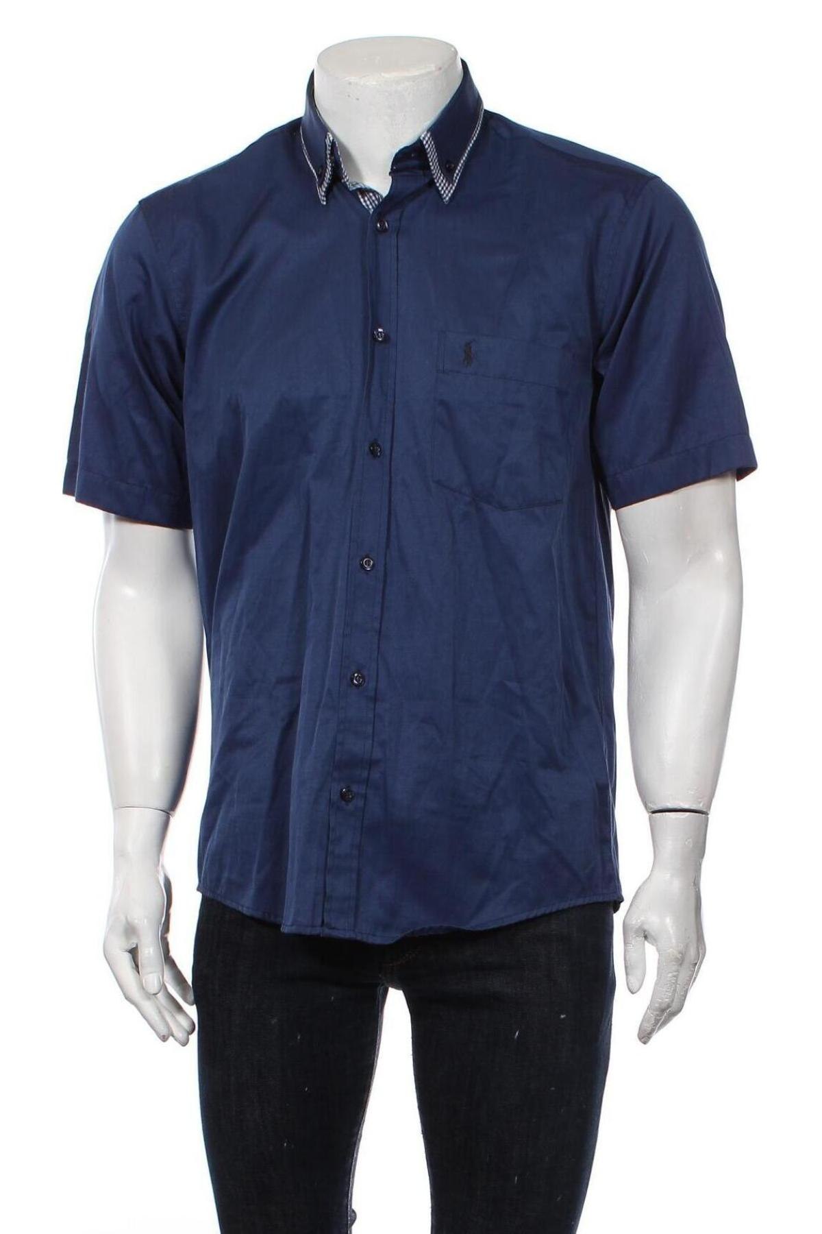 Ανδρικό πουκάμισο Polo By Ralph Lauren, Μέγεθος M, Χρώμα Μπλέ, Τιμή 26,60 €