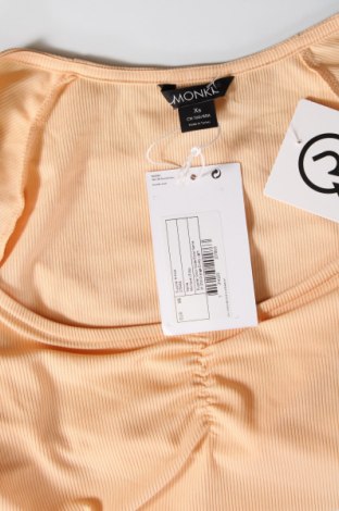 Γυναικεία μπλούζα Monki, Μέγεθος XS, Χρώμα Πορτοκαλί, Τιμή 13,40 €