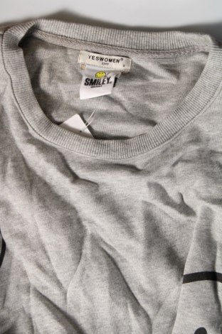 Γυναικεία μπλούζα Smiley, Μέγεθος S, Χρώμα Γκρί, Τιμή 5,52 €