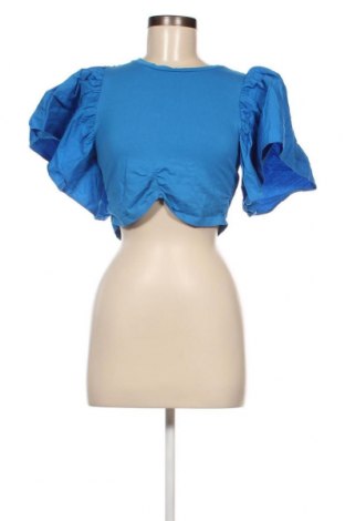 Дамска блуза Zara, Размер M, Цвят Син, Цена 10,50 лв.